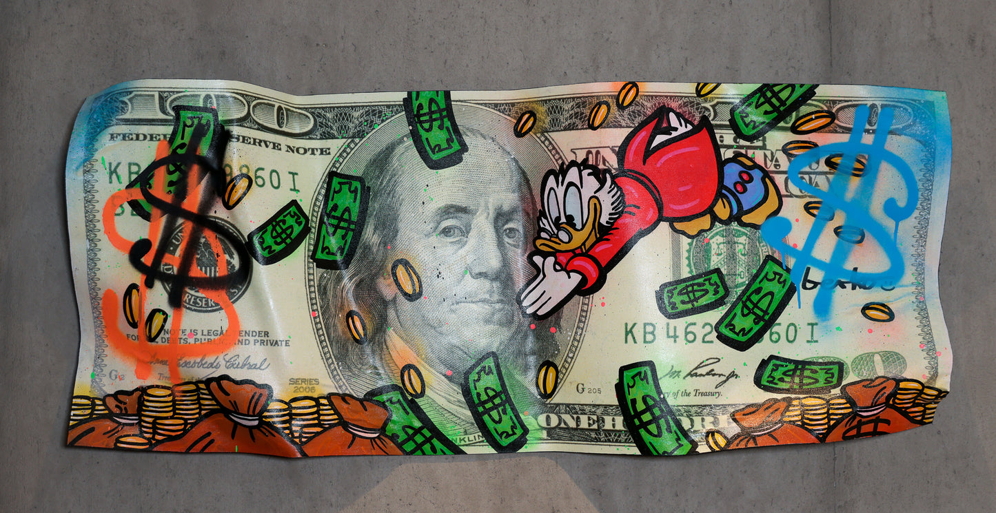 American 100$ bill / 21 X 48 inches