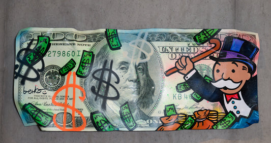 American 100$ bill / 21 X 48 inches