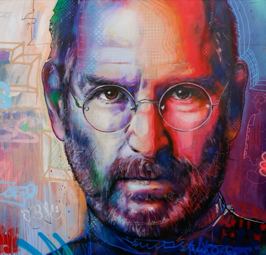 Steve Jobs / Matte Canvas or Fine art paper / Open Edition