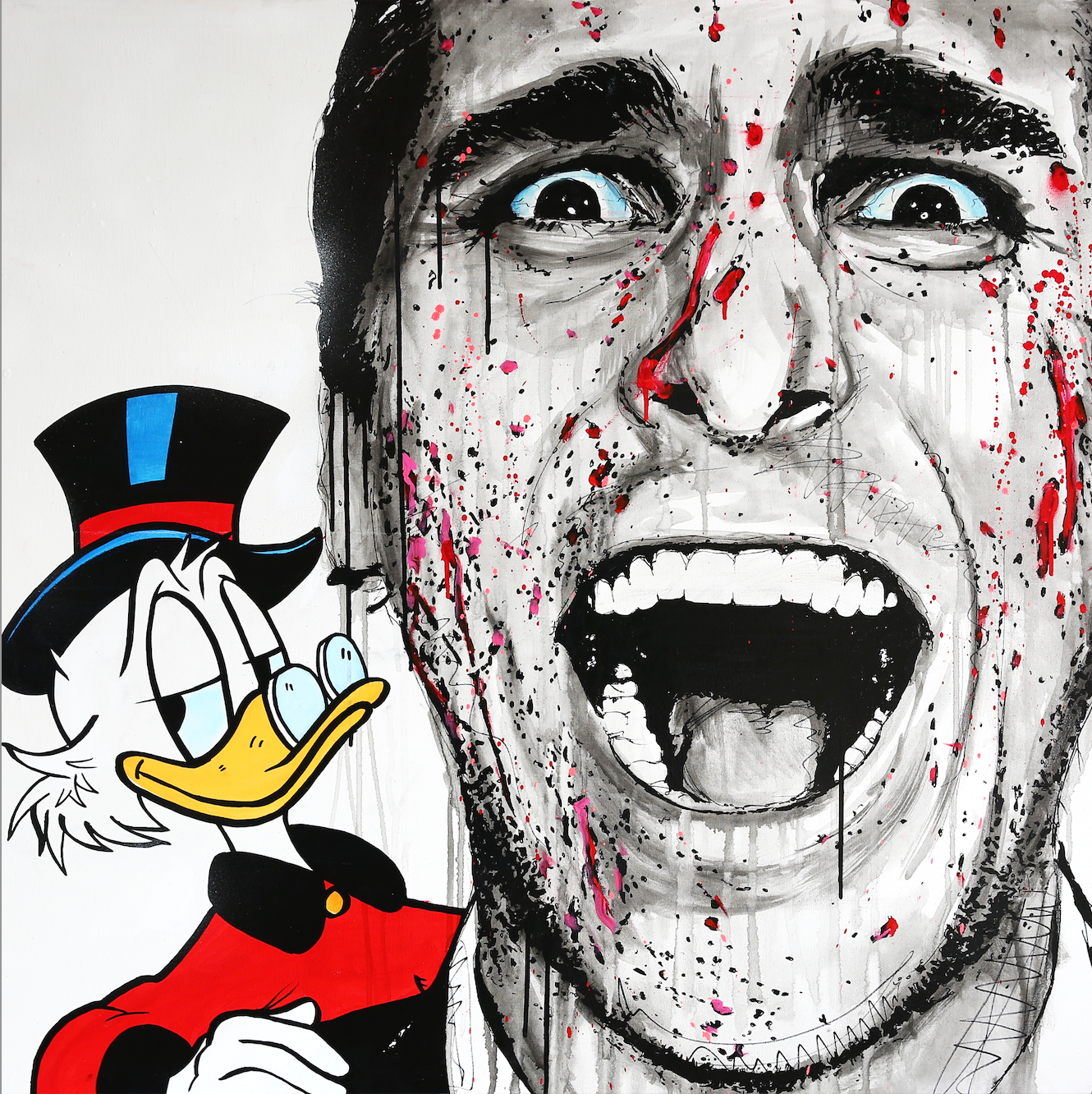 Psycho Scrooge / Matte Canvas or Fine art paper / Open Edition