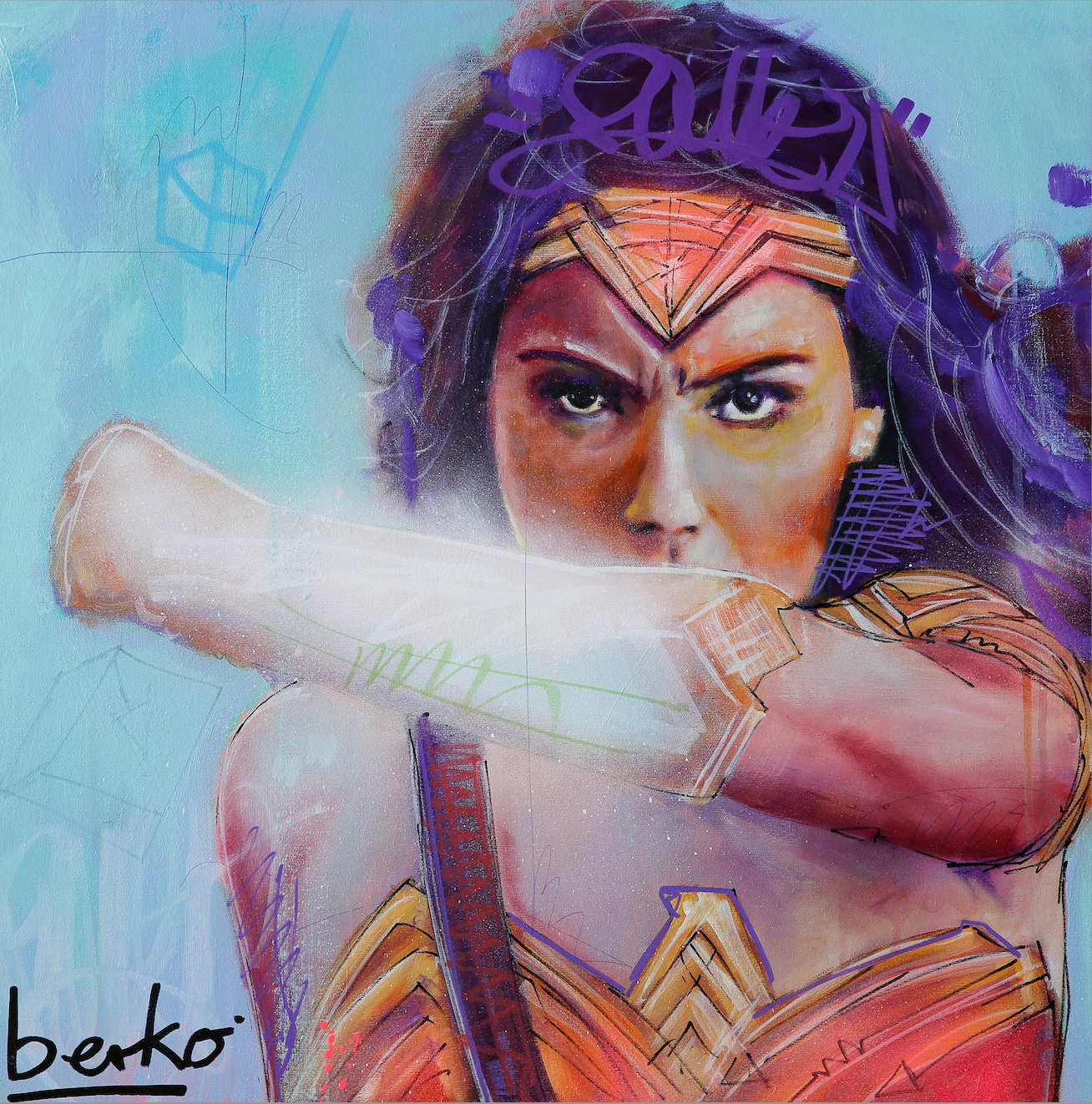 WonderWoman / Matte Canvas or Fine art paper / Open Edition